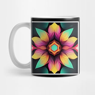 neon flower Mug